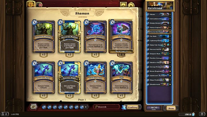 The deck for the Shaman class presented below has been specifically adjusted to the latest expansion set of Hearthstone - Descent of Dragons - Shaman - post-nerf deck - Descent of Dragons - Descent of Dragons - Hearthstone: Heroes of Warcraft Game Guide