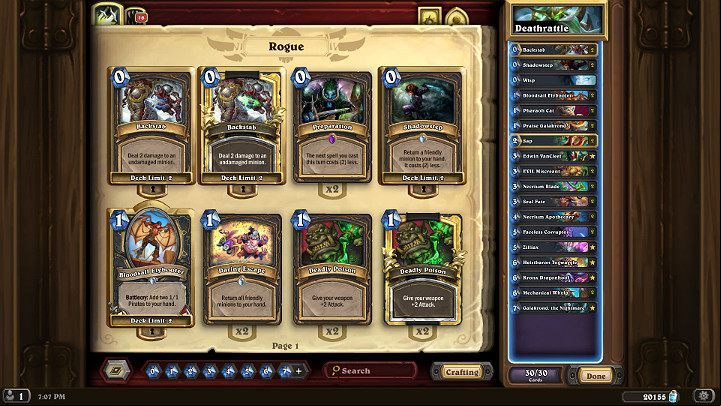 This Rogue deck shown below is specially compiled for the latest expansion, Descent of Dragons - Rogue | Recommended deck of cards - Descent of Dragons - Descent of Dragons - Hearthstone: Heroes of Warcraft Game Guide