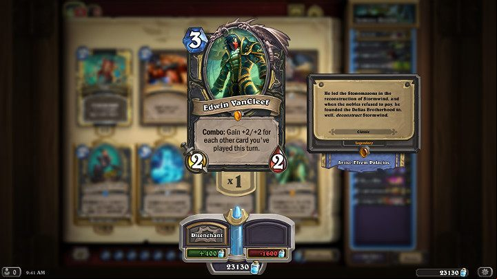 Edwin VanCleef is a unique Legendary minion of Rogue - Rogue | Recommended deck of cards - Descent of Dragons - Descent of Dragons - Hearthstone: Heroes of Warcraft Game Guide