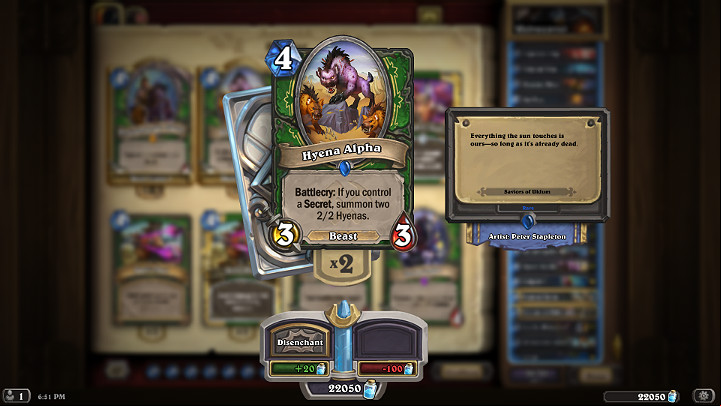 Your main defense are minions, spells and Secrets - Hunter | Recommended deck of cards - Saviors of Uldum - Saviors of Uldum - Hearthstone: Heroes of Warcraft Game Guide
