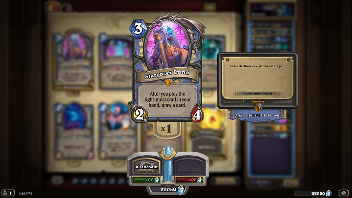 Stargazer Luna is one of the unique Legendary Mage cards - Mage | Recommended deck of cards - Saviors of Uldum - Saviors of Uldum - Hearthstone: Heroes of Warcraft Game Guide