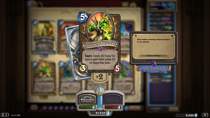 Anubisath Defender is a card that can create an incredible pace and put your opponent in an uncomfortable position if you use it properly - Druid | Recommended deck of cards - Saviors of Uldum - Saviors of Uldum - Hearthstone: Heroes of Warcraft Game Guide