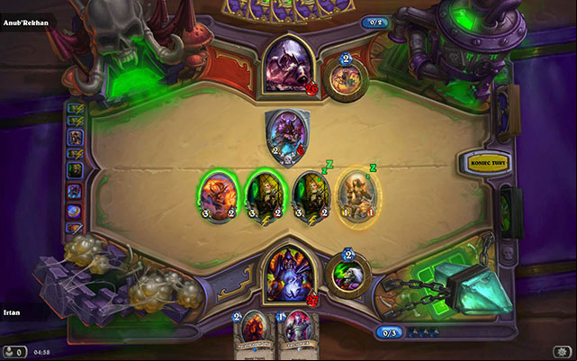 The first boss and a new table - AnubRekhan - Normal - The Arachnid Quarter - Hearthstone: Curse of Naxxramas - Game Guide and Walkthrough