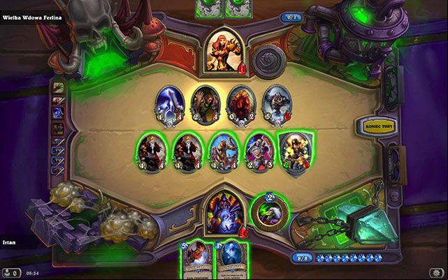 The end of the heroic Faerlina - Grand Widow Faerlina - Heroic - The Arachnid Quarter - Hearthstone: Curse of Naxxramas - Game Guide and Walkthrough