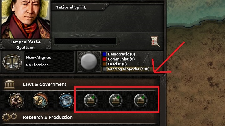 The first step is to bring up the political - 10 simple steps for beginners - Basics - Hearts of Iron IV Game Guide