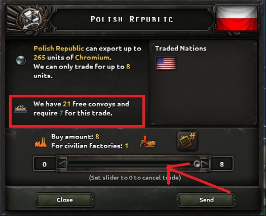 Another window will pop up, where you examine the course of trading transactions - 10 simple steps for beginners - Basics - Hearts of Iron IV Game Guide