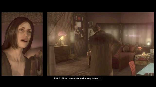 Use a bit of force to get into Laurens room. Soon the things will calm down - Sleazy Place | Heavy Rain Walkthrough - Walkthrough - Heavy Rain Guide