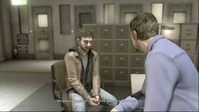A short investigation - the answers will only affect whether you will get the trophy - Welcome, Norman! | Heavy Rain Walkthrough - Walkthrough - Heavy Rain Guide