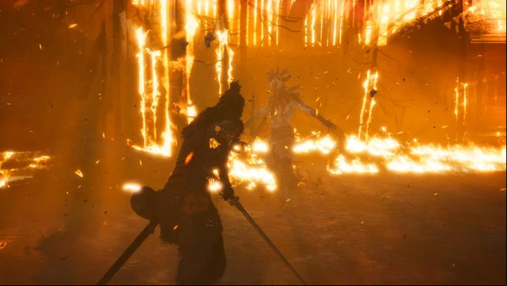 A couple of weak enemies will try to stop you. You should be aggressive and finish them quickly. - Hellblade Senuas Sacrifice: Third burning gate in Surts Realm - Surts Realm - Hellblade: Senuas Sacrifice Game Guide