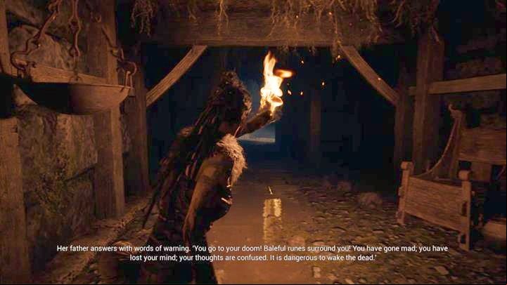 The beach leads to an extensive tomb - Hellblade Senuas Sacrifice: Third shard - The Story of Tyrfing - Forging Gramr - Hellblade: Senuas Sacrifice Game Guide