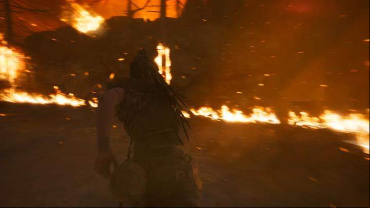 Stick to the right fire line. - Hellblade Senuas Sacrifice: Second burning gate Surts Realm - Surts Realm - Hellblade: Senuas Sacrifice Game Guide