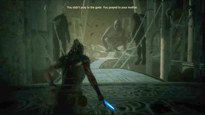 Run towards the godess. - Hellblade Senuas Sacrifice: Final Battle, ending - Final - Hellblade: Senuas Sacrifice Game Guide