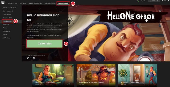 The numbers indicate the order of steps that you have to complete. - Hello Neighbor: Mods - how to install? - Best mods - Hello Neighbor Game Guide