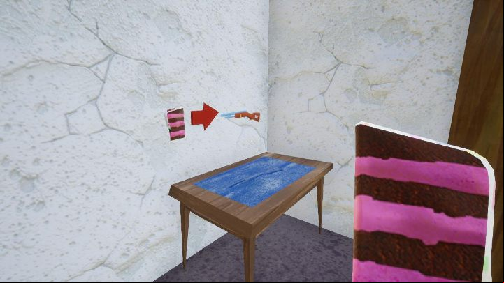 After leaving the corridor where you got your third piece of cake, go directly to the right until you reach the stairs - Hello Neighbor: Hello Granny walkthrough - Hello Granny Walkthrough - Hello Neighbor Game Guide