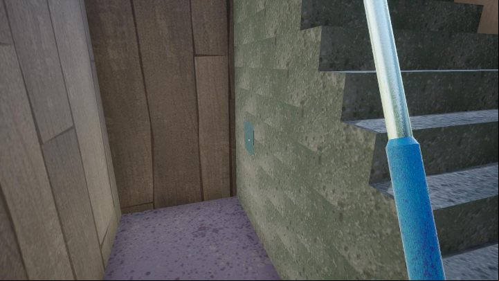 Then head towards the room where youve obtained the weapon, but dont enter it, just look under the stairs - Hello Neighbor: Hello Granny walkthrough - Hello Granny Walkthrough - Hello Neighbor Game Guide