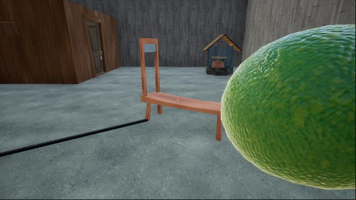 Locate the bench shown in the picture and then place the fruit on it - Hello Neighbor: Hello Granny walkthrough - Hello Granny Walkthrough - Hello Neighbor Game Guide