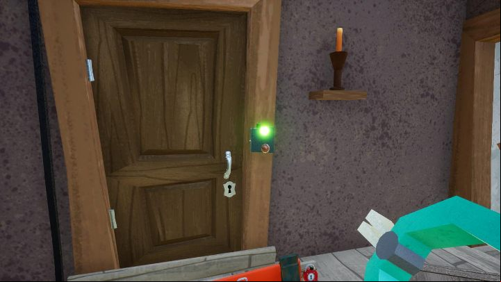 Then head to the main door and use the item on the lamps - the color will change to green - Hello Neighbor: Hello Granny walkthrough - Hello Granny Walkthrough - Hello Neighbor Game Guide