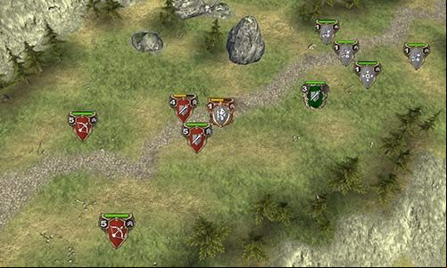 The Ballistae wait for the enemies to get closer. The hero and the skeletons serve both as a bait and a defense line. - Mission 22 - Alvins Gate | Campaign - Human Campaign - Hex Commander Game Guide