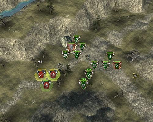 Sylvius is very efficient at stopping attackers. He can root them in place and create a barricade obstructing the way for charging enemy units. - Mission 22 - Safety Line | Elves Campaign - Elves Campaign - Hex Commander Game Guide