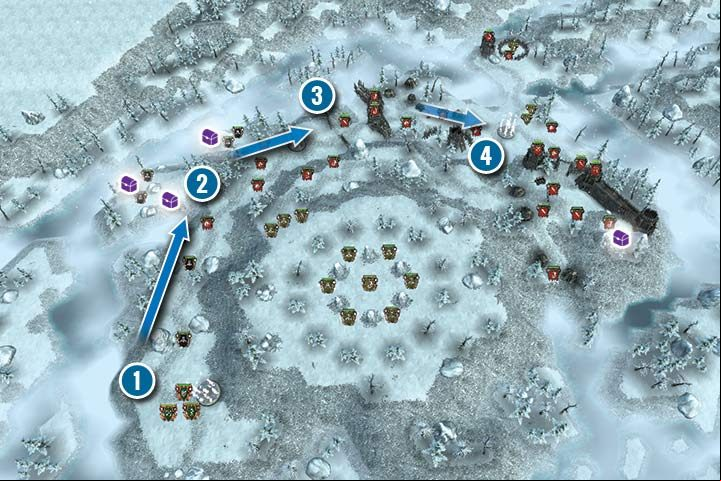 In this mission, you will mostly be commanding hero units - Mission 25 - Before the Stone | Elves Campaign - Elves Campaign - Hex Commander Game Guide
