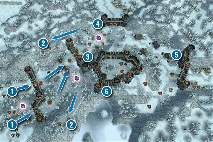 This is a heavily fortified stronghold, which is difficult to seize control of - Ruined Keep | Elves Campaign - Side mission - Hex Commander Game Guide