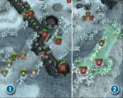 Your army starts in the west (1) - Ruined Keep | Elves Campaign - Side mission - Hex Commander Game Guide