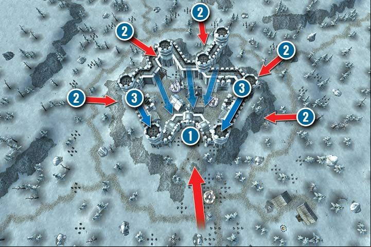 The Dwarven fortress is being attacked by the Elves - Mission 11 - Thaldarom - Dwarves Campaign Walkthrough - Dwarves Campaign - Hex Commander Game Guide