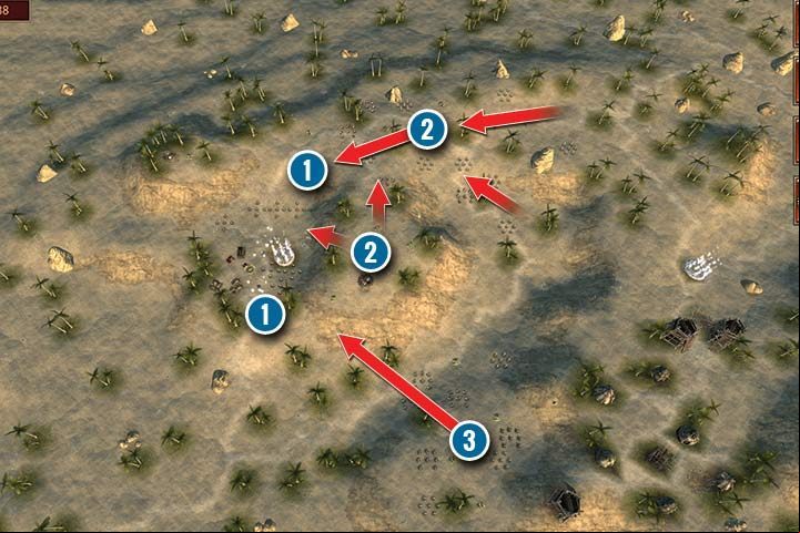 This mission requires you to eliminate Orcs and Wyverns on the map - Mission 12 - Wyvern Trouble - Dwarves Campaign Walkthrough - Dwarves Campaign - Hex Commander Game Guide