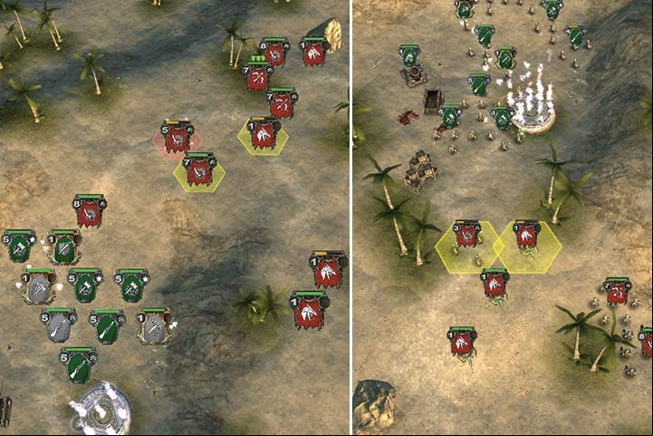The key to success is to block your enemies. Thanks to that, you will face fewer enemies at the same time. - Mission 12 - Wyvern Trouble - Dwarves Campaign Walkthrough - Dwarves Campaign - Hex Commander Game Guide