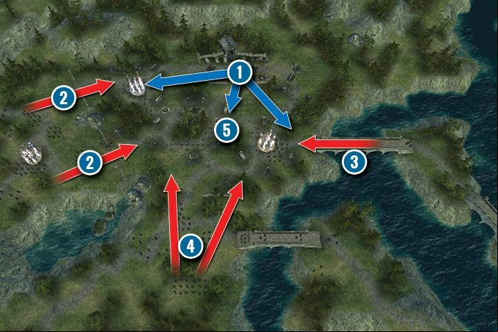 Defend the recently captured cemetery - Mission 24 - The Mage King - Dwarves Campaign Walkthrough - Dwarves Campaign - Hex Commander Game Guide