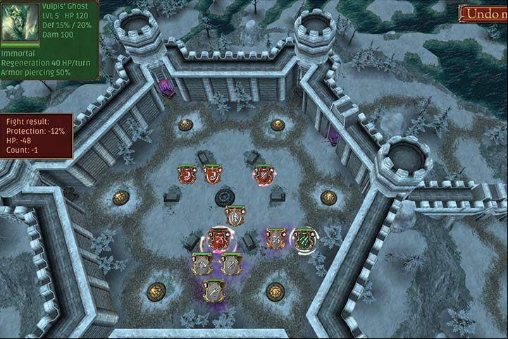 Destroy the last torch to face the enemy champions. After that, you will be able to face Lixius... - Mission 30 - Tomb of Heroes - Dwarves Campaign Walkthrough - Dwarves Campaign - Hex Commander Game Guide
