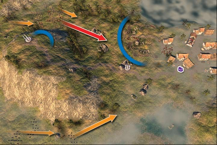 Defending this small fort will not be easy - Mission 13 - Tir Assin | Campaign - Human Campaign - Hex Commander Game Guide