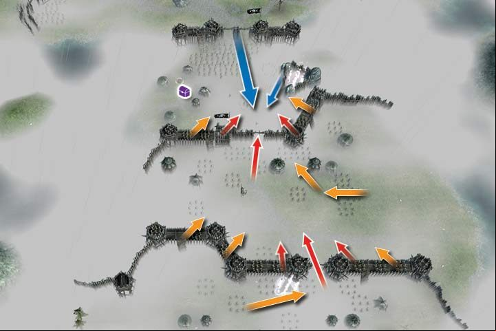 The armies defending the second and the third defense line are similar to the first one - Mission 18 - Gor Zubul | Campaign - Human Campaign - Hex Commander Game Guide