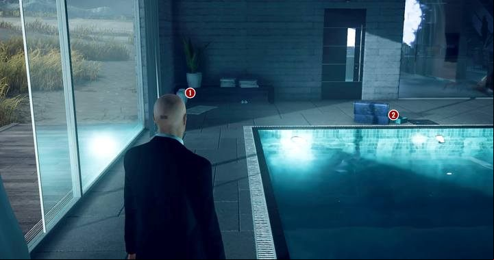 Watch out for cameras on the master level, which are present in the building - Hitman 2: Preparations for arrival of the target - Nightcall walkthrough - Nightcall (Hawkes Bay) - Hitman 2 Guide