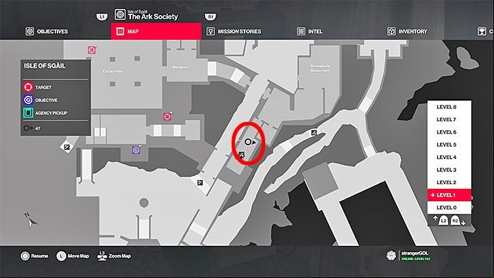 Event Staff outfit does not offer that much freedom as Ark outfit, but you may use it to by the guards guarding the stairs to level 2 that lead towards the kitchen and the stone circle - Hitman 2: Obtaining first disguise - The Ark Society walkthrough - The Ark Society (Isle of Sgail) - Hitman 2 Guide