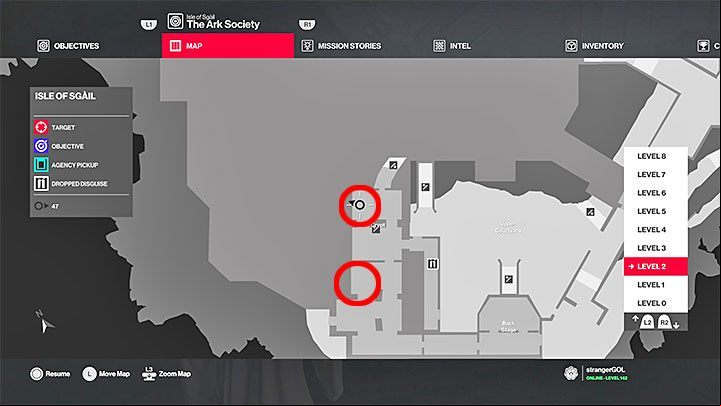 2 Tokens are located inside the crypt located to the west from the upper courtyard (there is a narrow age) - Hitman 2: 10 unique coins - how to get? The Ark Society walkthrough - The Ark Society (Isle of Sgail) - Hitman 2 Guide