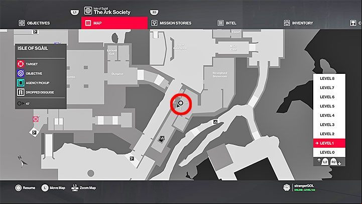 The token can be found on the shelf in the back of the Stronghold Showroom - Hitman 2: 10 unique coins - how to get? The Ark Society walkthrough - The Ark Society (Isle of Sgail) - Hitman 2 Guide