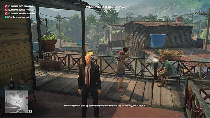 Mission storys walkthrough: Reach the nearby hostel located on the left of the starting point of the mission - Hitman 2: Story Missions - Three-Headed Serpent walkthrough - Three-Headed Serpent (Santa Fortuna) - Hitman 2 Guide