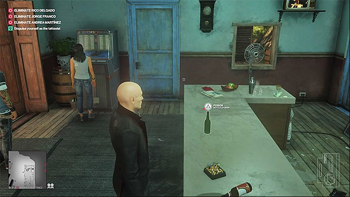 Mission storys walkthrough: Reach the Village Bar where tattoo artist P-Power, is - Hitman 2: Story Missions - Three-Headed Serpent walkthrough - Three-Headed Serpent (Santa Fortuna) - Hitman 2 Guide