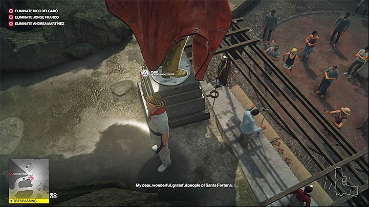 Go back to the statue - Hitman 2: Story Missions - Three-Headed Serpent walkthrough - Three-Headed Serpent (Santa Fortuna) - Hitman 2 Guide