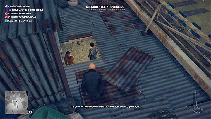 Walkthrough for this Mission Story: The barbershop is in the slums (see picture 1) - Hitman 2: Story Missions - Chasing a Ghost walkthrough - Chasing a Ghost (Mumbai) - Hitman 2 Guide