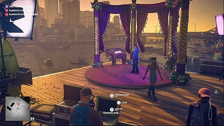 Wait until Dawood Rangan appears and plays the scene that is interrupted - Hitman 2: Story Missions - Chasing a Ghost walkthrough - Chasing a Ghost (Mumbai) - Hitman 2 Guide