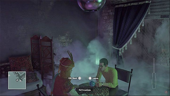 Get the fortune tellers disguise and wait for Mendola. - Hitman 2: Bonus Missions - Trophies/Achievements list, Legacy missions - Hitman Legacy - Hitman 2 Guide