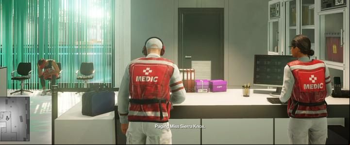 Now go back to the waiting room and call Sierra to the office through the intercom - Hitman 2: Story Missions - The Finish Line walkthrough - The Finish Line (Miami) - Hitman 2 Guide