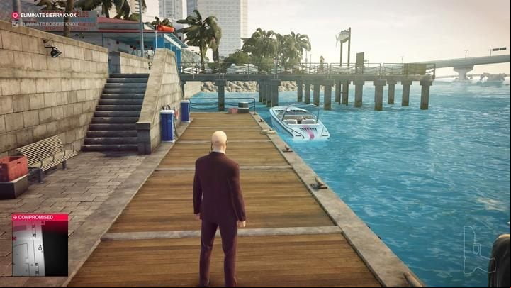 And the motorboat. - Hitman 2: Challenges, Exploration - The Finish Line walkthrough - The Finish Line (Miami) - Hitman 2 Guide