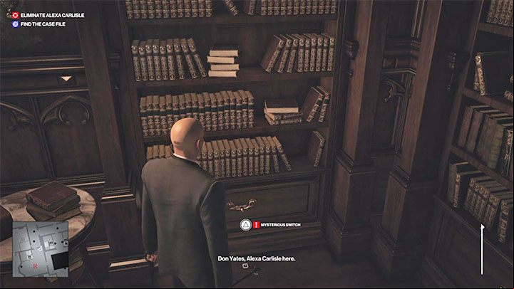 From now on, you can use the cane on mysterious switches - Hitman 3: Secret rooms - how to open them? Dartmoor, walkthrough - Death in the Family - Dartmoor - Hitman 3 Guide