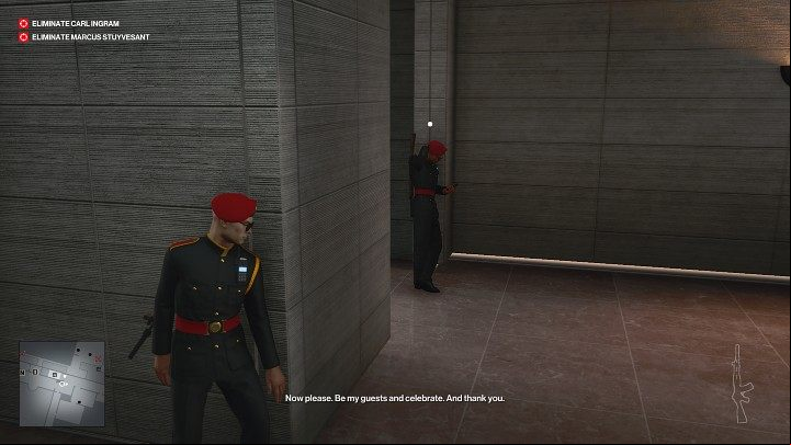 Various types of terrain obstacles, furniture, equipment, or walls are also useful for hiding - Hitman 3: Stealth - Basics - Hitman 3 Guide