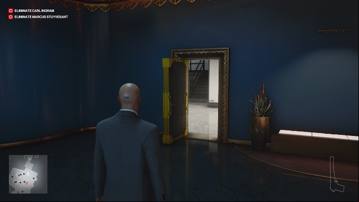 Shortcut 1: Atrium Lobby Door - Hitman 3: On Top of the World, Dubai - map, mission information - On Top of the World - Dubai - Hitman 3 Guide