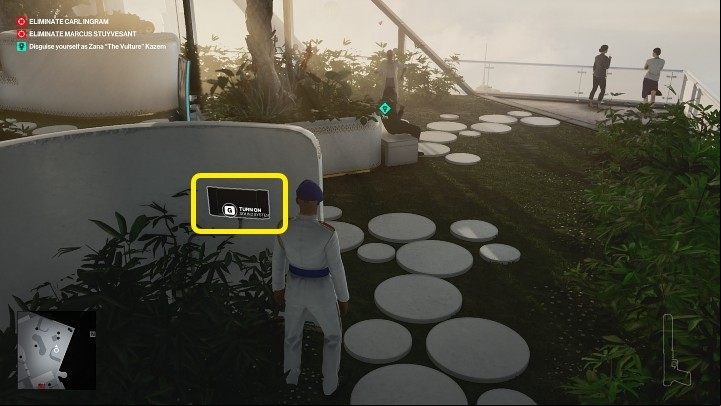 You need to find a way to impersonate Zana Kazem - Hitman 3: Bird Of Prey - Dubai, Mission Stories, walkthrough - On Top of the World - Dubai - Hitman 3 Guide