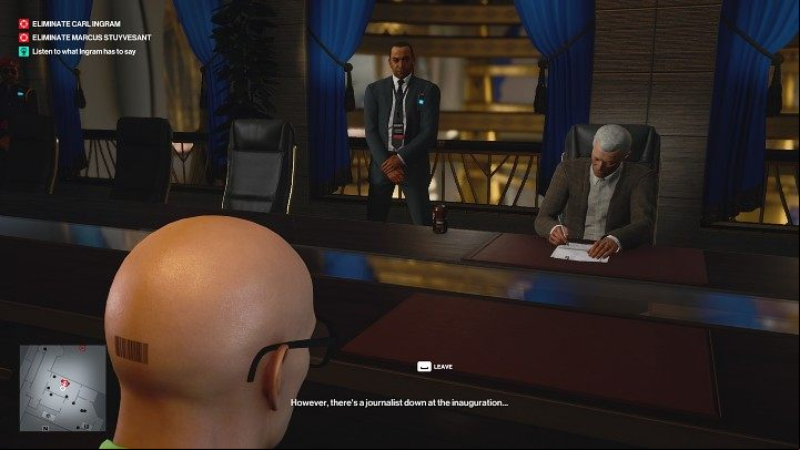 After a while, Carl Ingram will arrive and get straight to the point - Hitman 3: Bird Of Prey - Dubai, Mission Stories, walkthrough - On Top of the World - Dubai - Hitman 3 Guide
